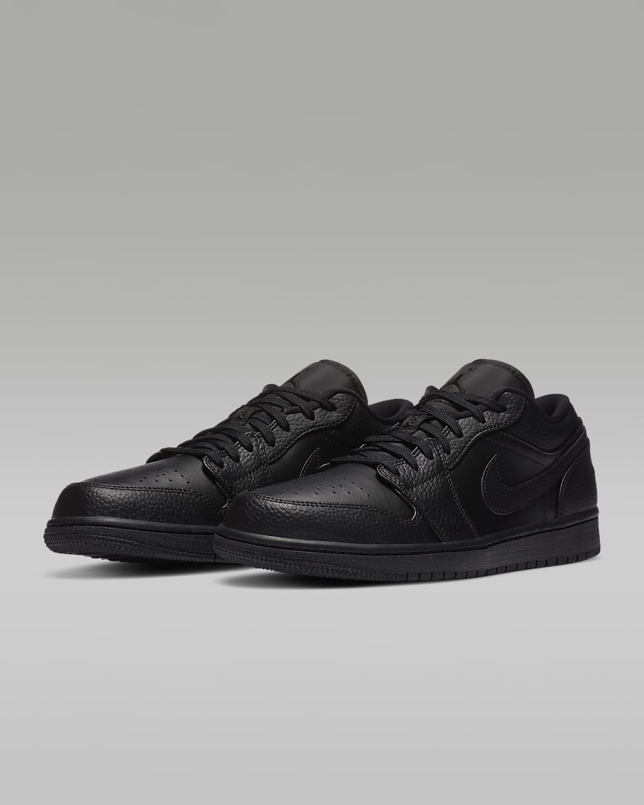 Air Jordan 1 Low Men's Shoes - Black/Black/Black