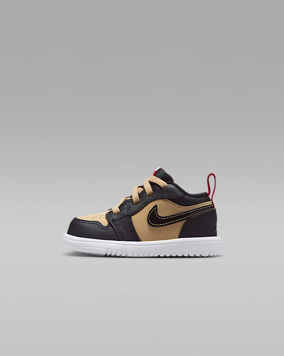 Jordan 1 Low Alt SE Tenis para bebé e infantil - Sésamo/Rojo pasión/Blanco/Negro