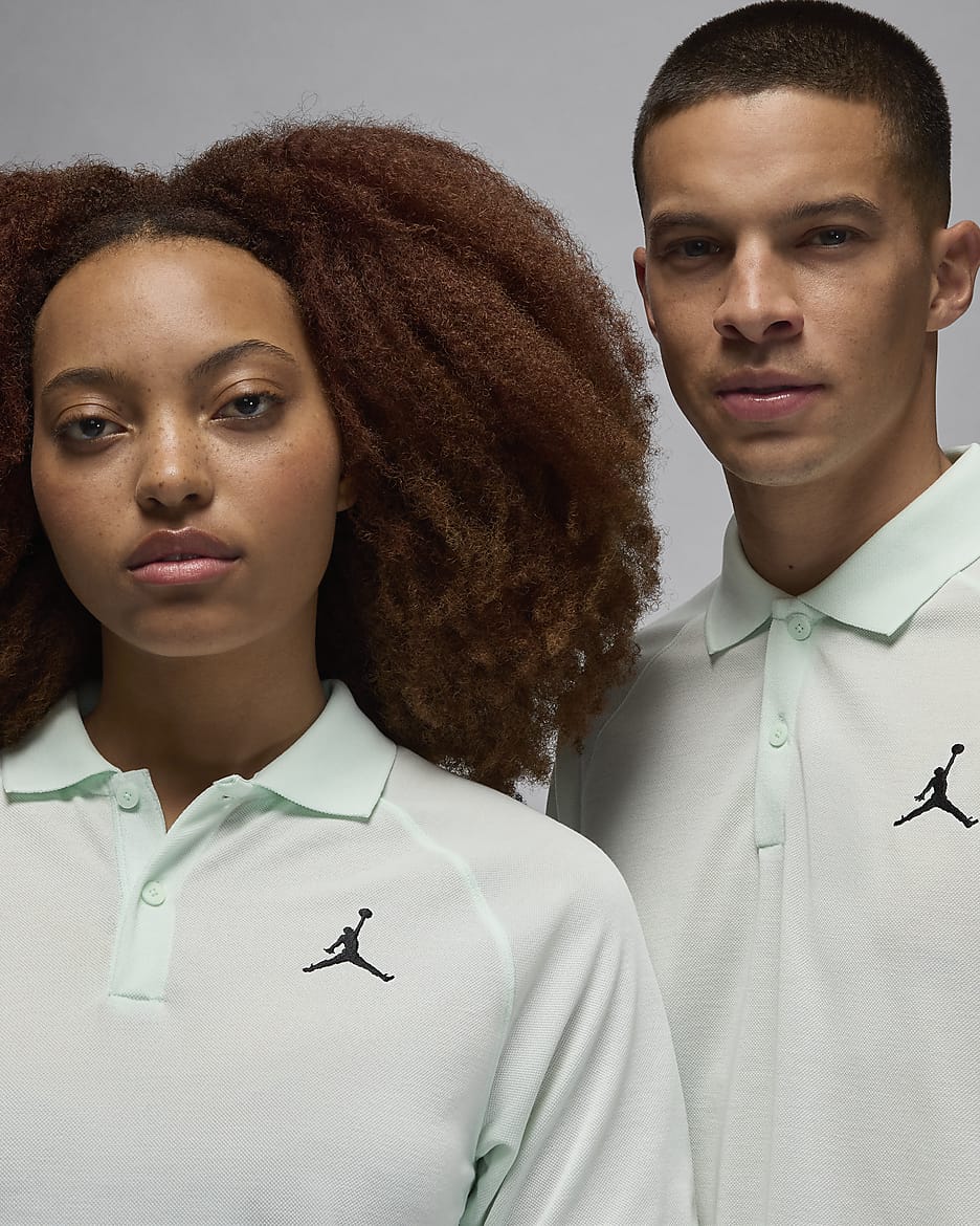 Jordan Dri-FIT Sport golfpolo voor heren - Barely Green/Zwart