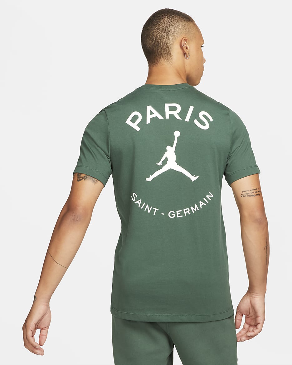 Paris Saint-Germain Men's Logo T-Shirt - Noble Green/White