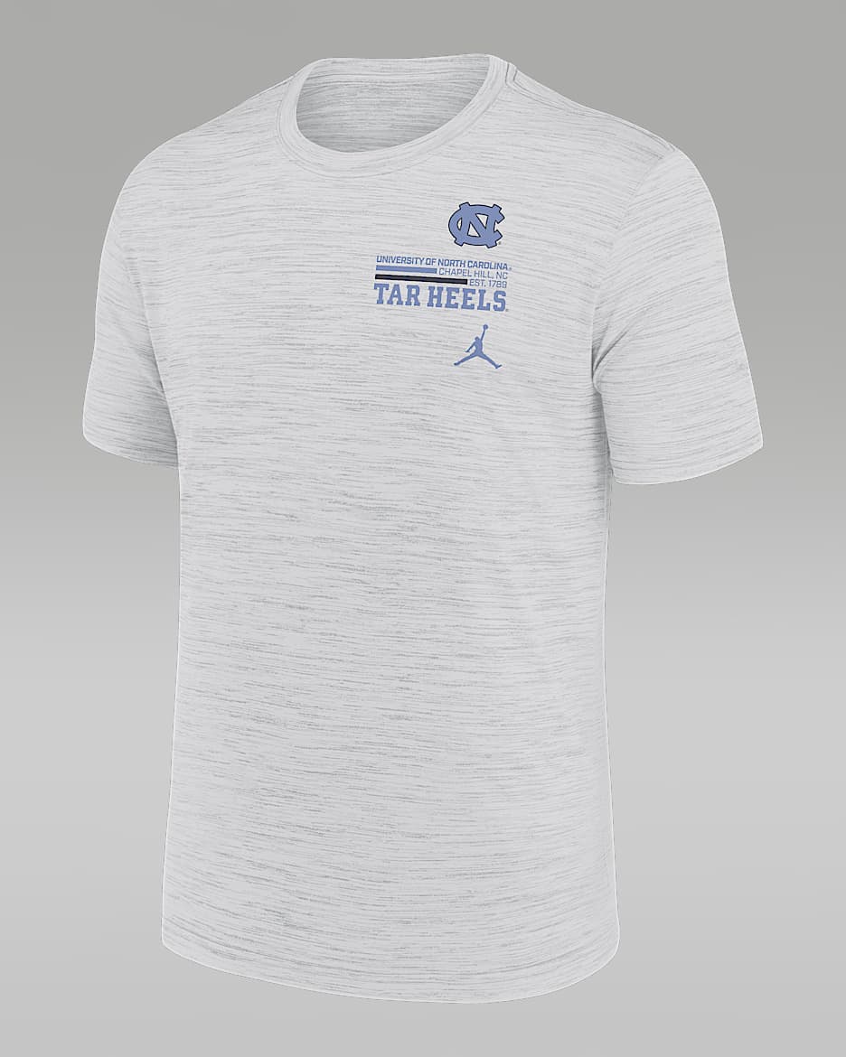 North Carolina Campus Chest Stack Velocity Men's Nike Dri-FIT College T-Shirt - White