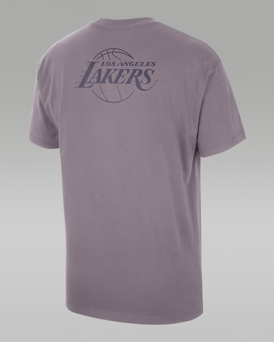 Los Angeles Lakers Courtside Statement Edition Men's Jordan NBA T-Shirt - Purple Smoke