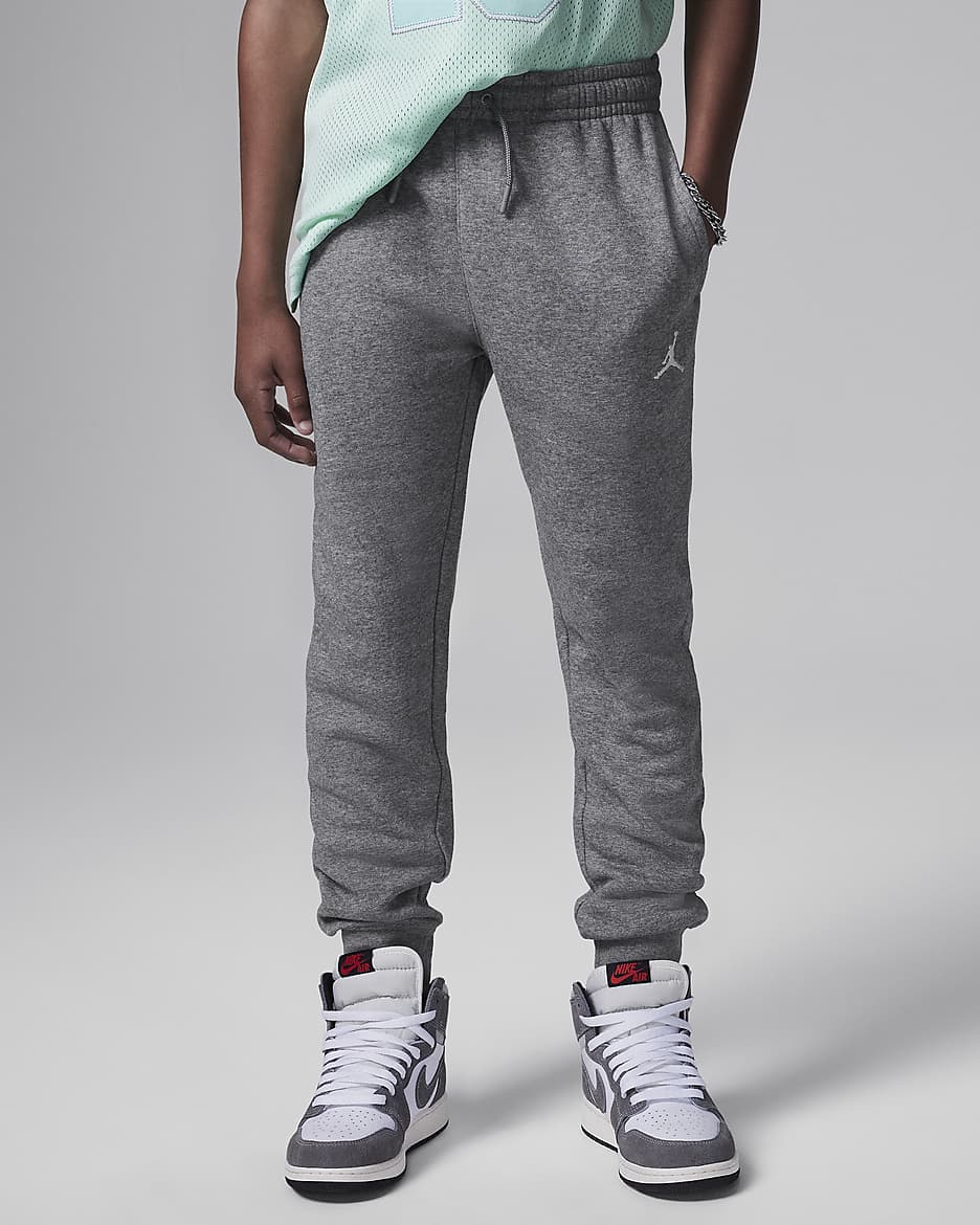 Jordan MJ Brooklyn Fleece Essentials Hose (ältere Kinder) - Carbon Heather