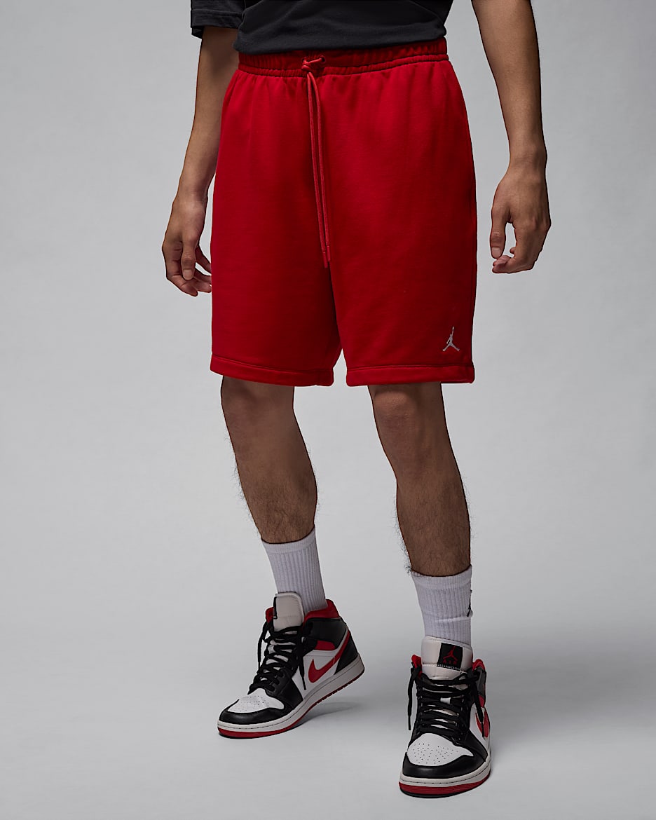 Shorts para hombre Jordan Brooklyn Fleece - Rojo gimnasio/Blanco