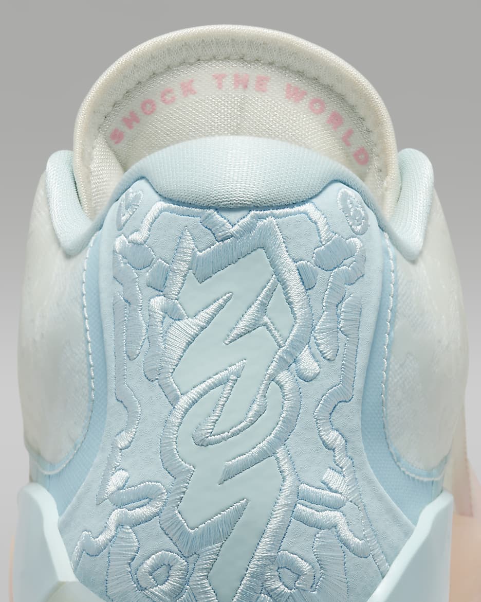 Zion 3 'Rising' Basketball Shoes - Bleached Coral/Pale Ivory/Glacier Blue/Crimson Tint