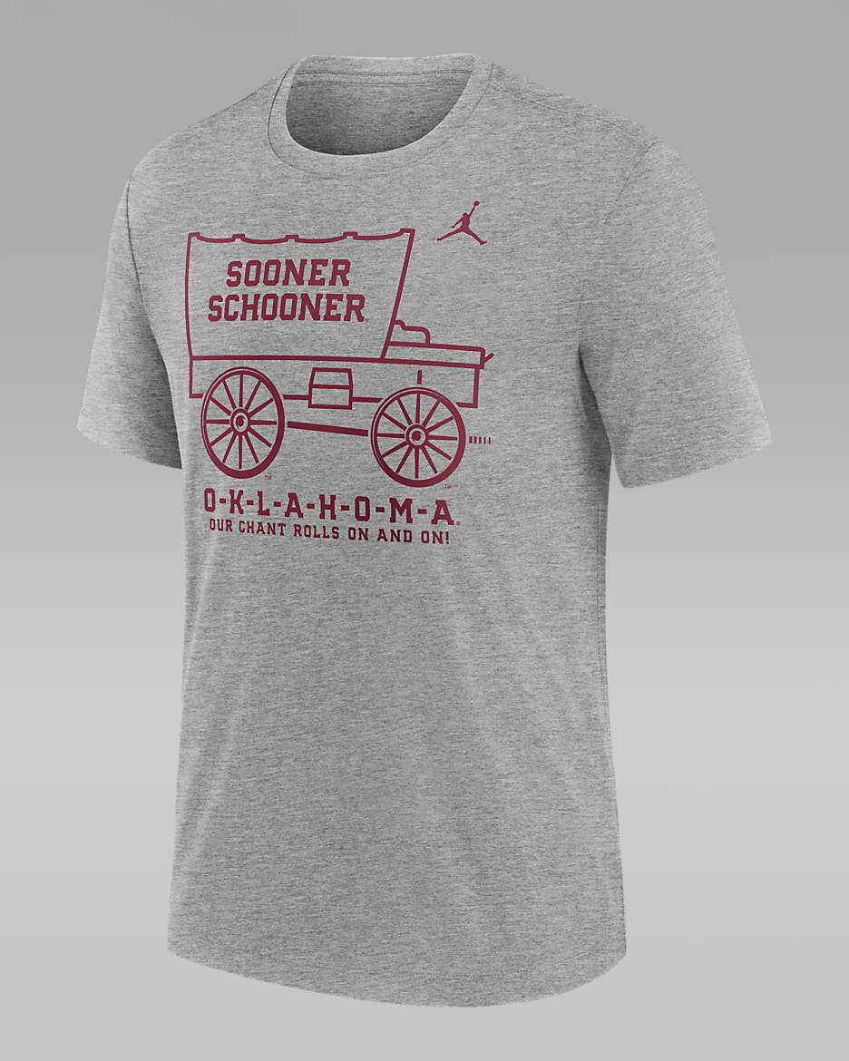 Oklahoma Sooners Local Campus Time Honored Tradition Men's Jordan College T-Shirt - Dark Grey Heather