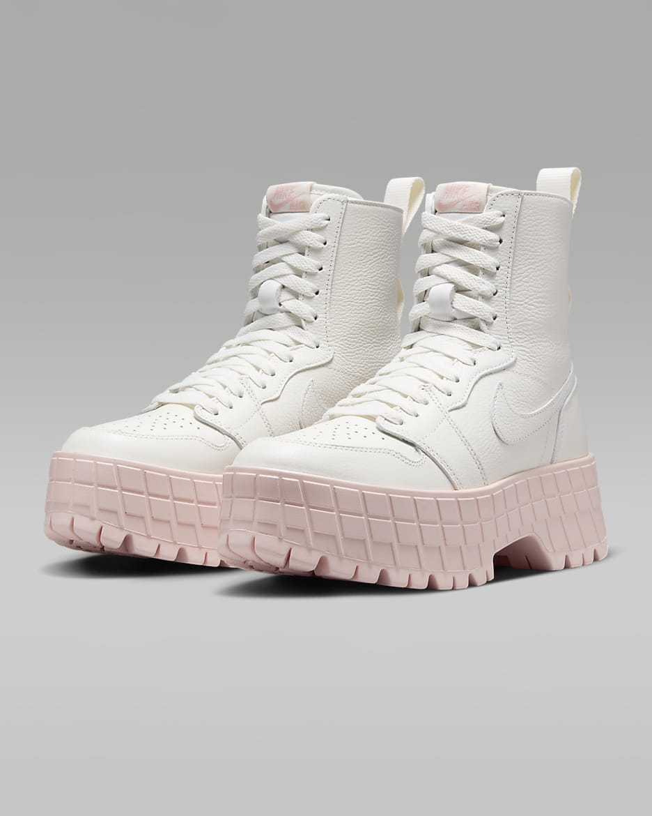 Botas para mujer Air Jordan 1 Brooklyn - Vela/Rosa leyenda/Vela