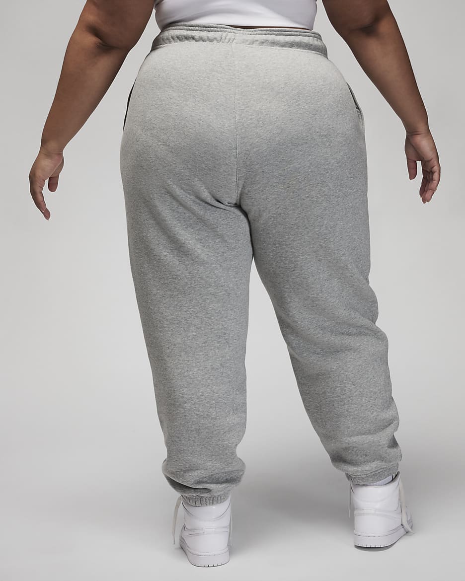 Pantalon Jordan Brooklyn Fleece pour femme (grande taille) - Dark Grey Heather/Blanc