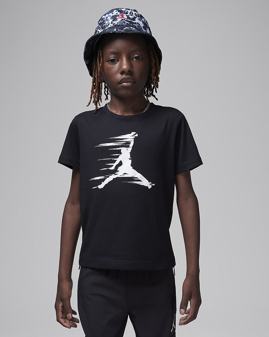 Jordan MVP Little Kids' Motion Jumpman T-Shirt - Black