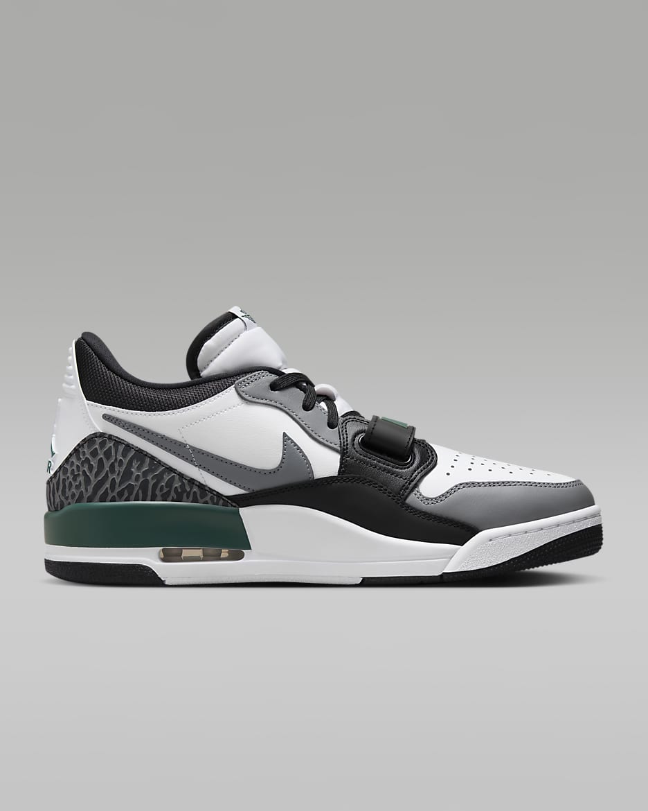 Air Jordan Legacy 312 Low Men's Shoes - White/Black/Cool Grey/Oxidised Green