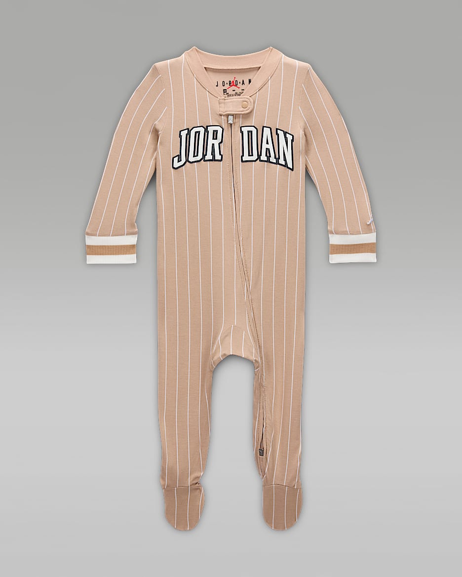 Jordan Baby (0-9M) 23 Jersey Footed Coverall - Hemp