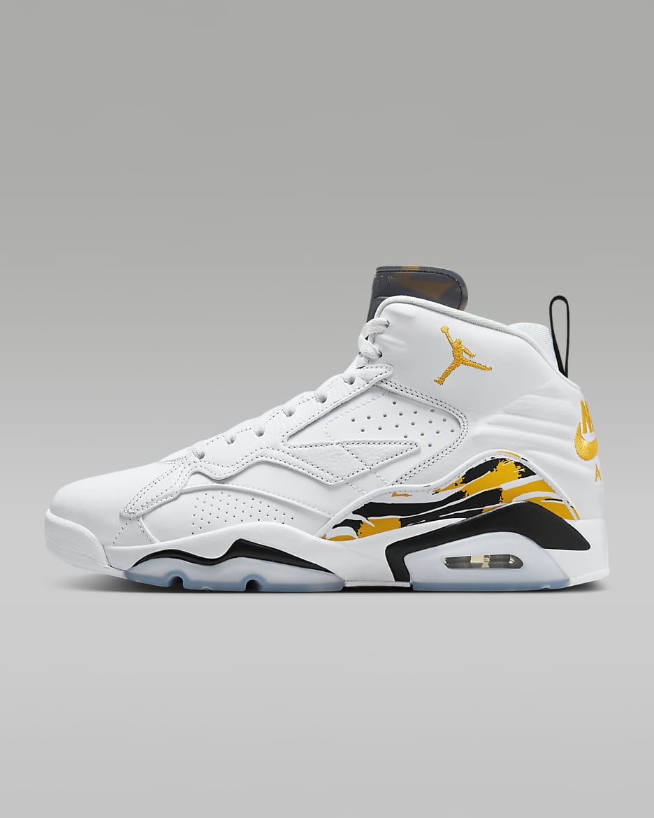 Jumpman MVP Men's Shoes - White/Black/Yellow Ochre