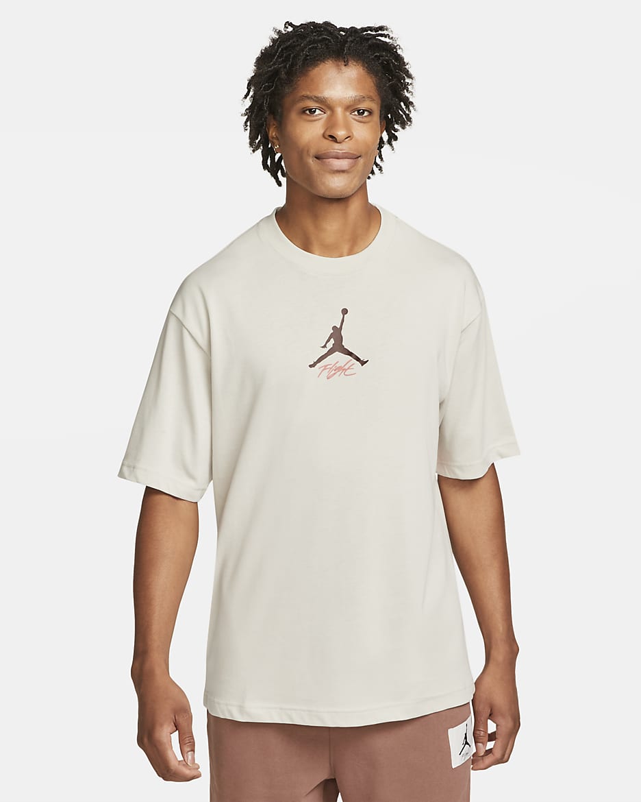 Playera de manga corta para hombre Jordan Flight Heritage - Hueso claro