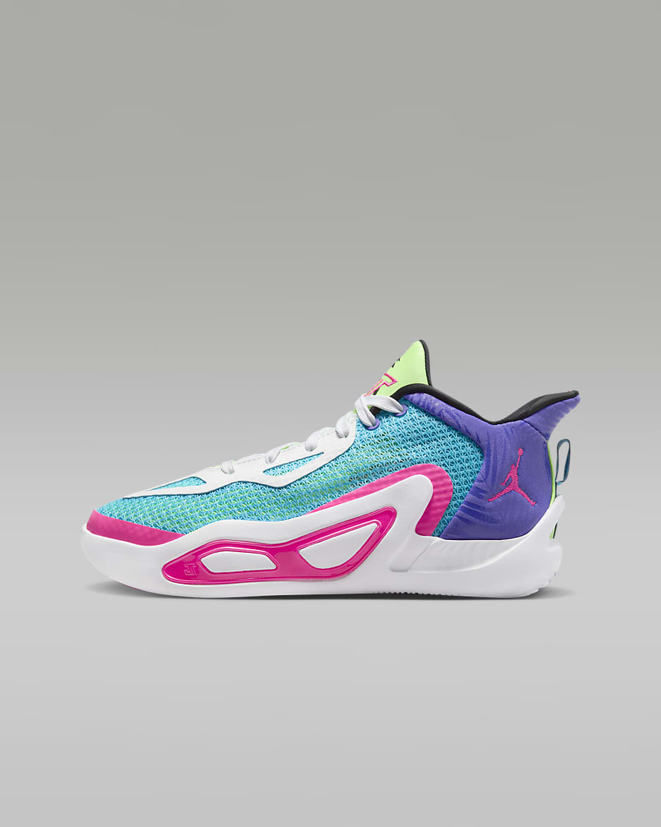 Tatum 1 Big Kids' Basketball Shoes - Lagoon Pulse/Psychic Purple/White/Pink Blast