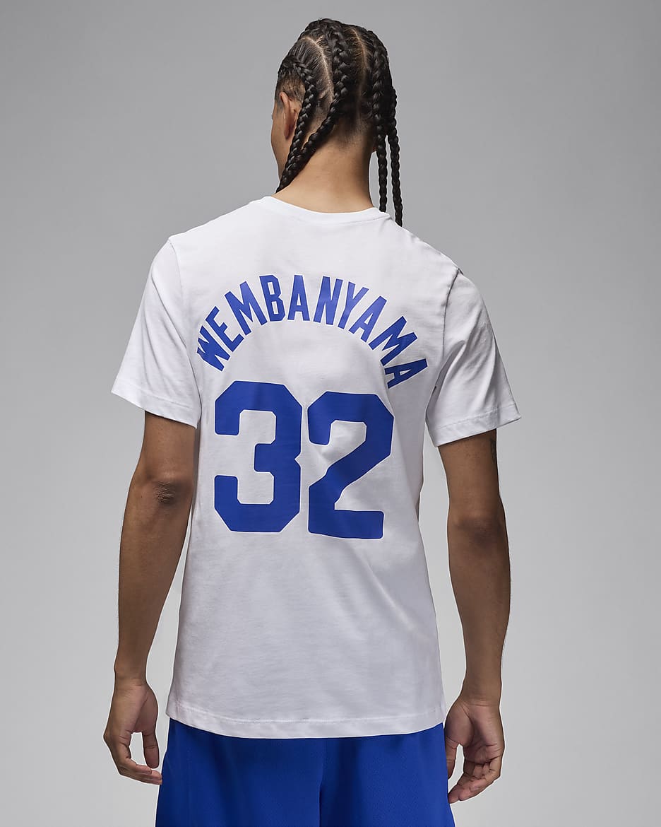 Victor Wembanyama France Men's Nike Basketball T-Shirt - White