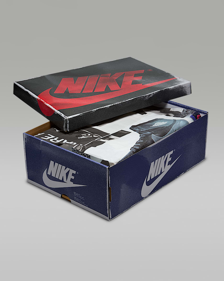 Air Jordan 1 High OG "Rare Air" Schuh (Herren) - Weiß/Neutral Grey/Deep Royal Blue/Schwarz