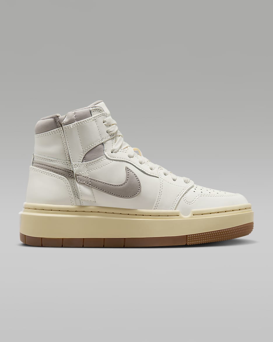 Chaussure Air Jordan 1 Elevate High SE pour femme - Sail/Pale Vanilla/Gum Medium Brown/College Grey