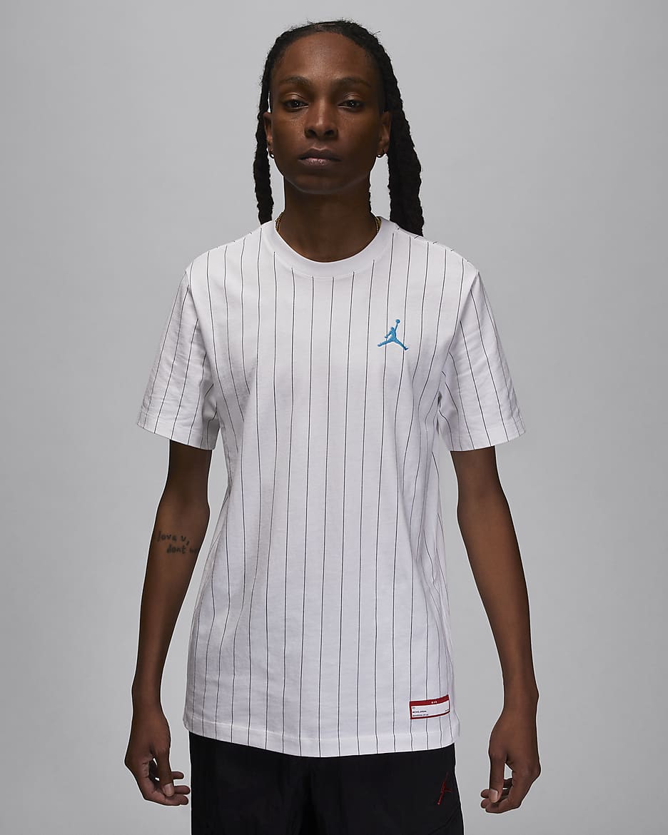 Jordan Flight MVP Men's T-Shirt - White/Dark Powder Blue