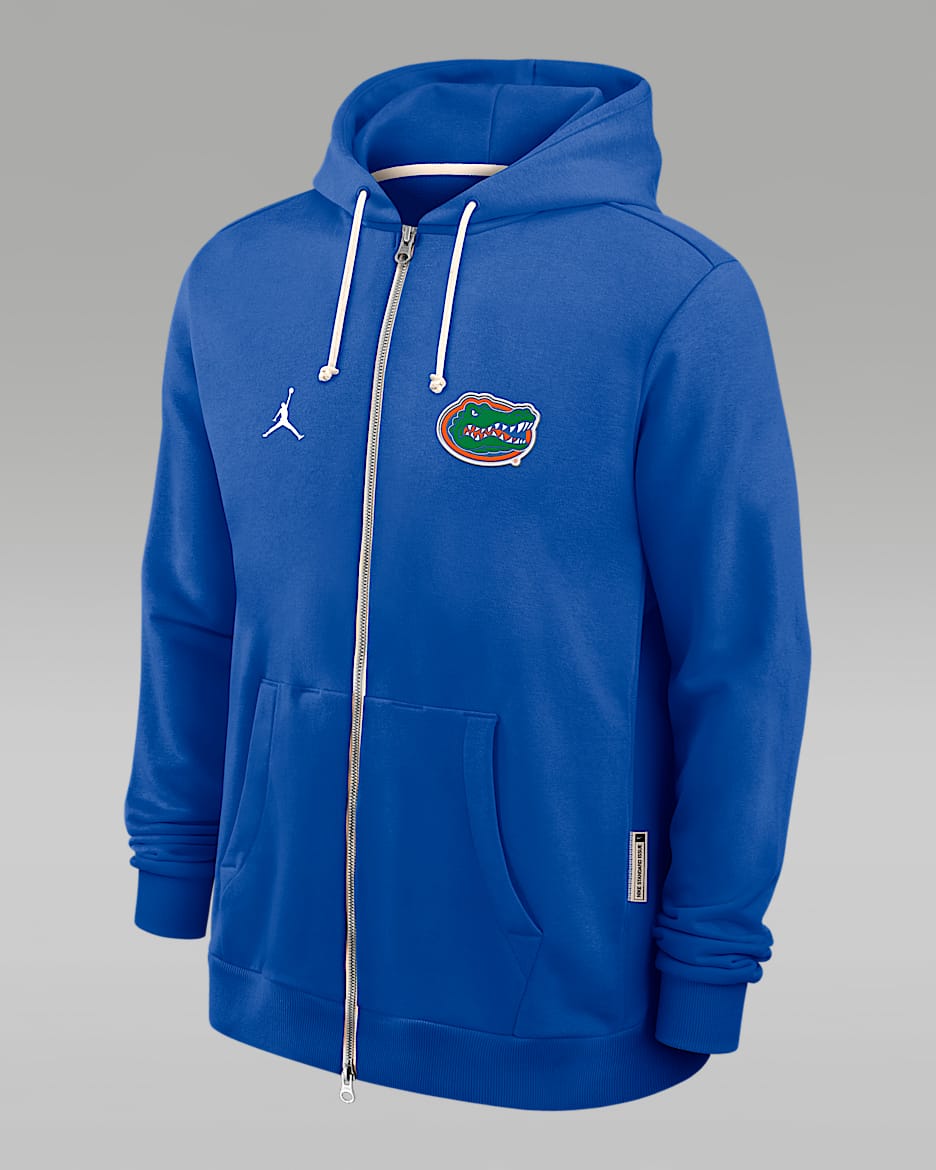 Florida Sideline Men's Jordan Brand Dri-FIT College Full-Zip Hoodie - Royal