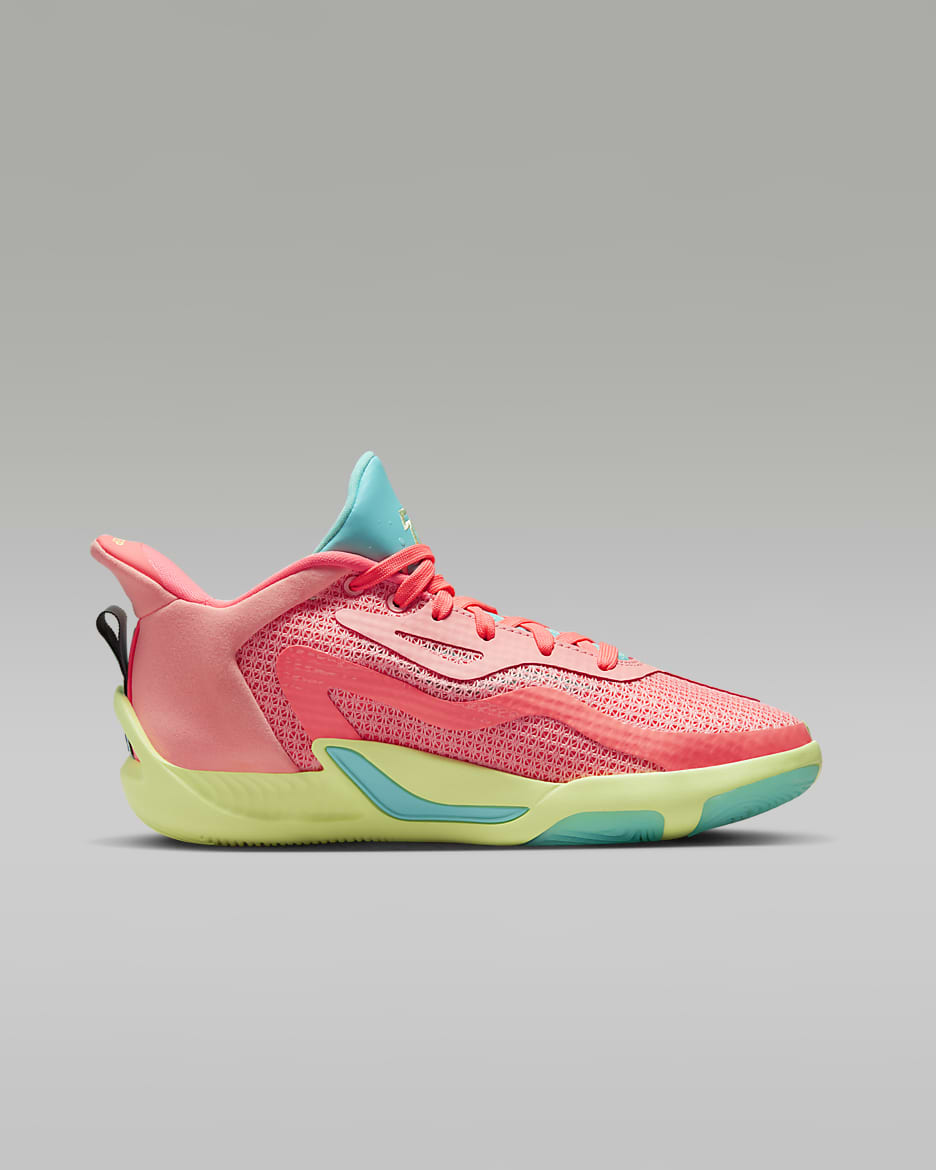 Tatum 1 "Pink Lemonade" Older Kids' Shoes - Pink Tint/Lava Glow/Aurora Green/Barely Volt