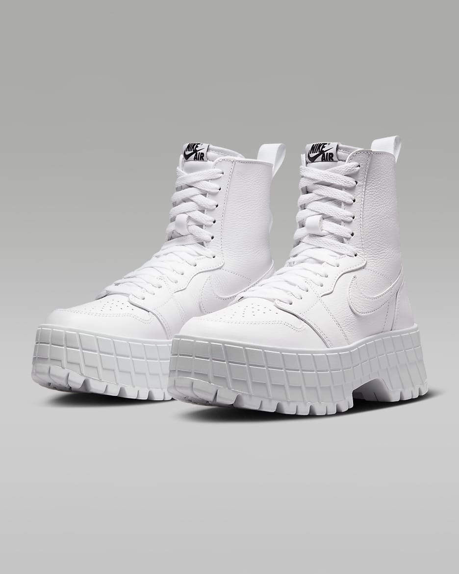 Air Jordan 1 Brooklyn Damenschuh - Weiß/Weiß/Weiß