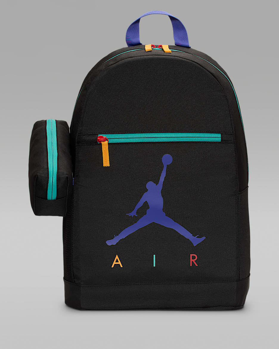 Mochila para niños grandes Jordan Air School (17 L) - Negro