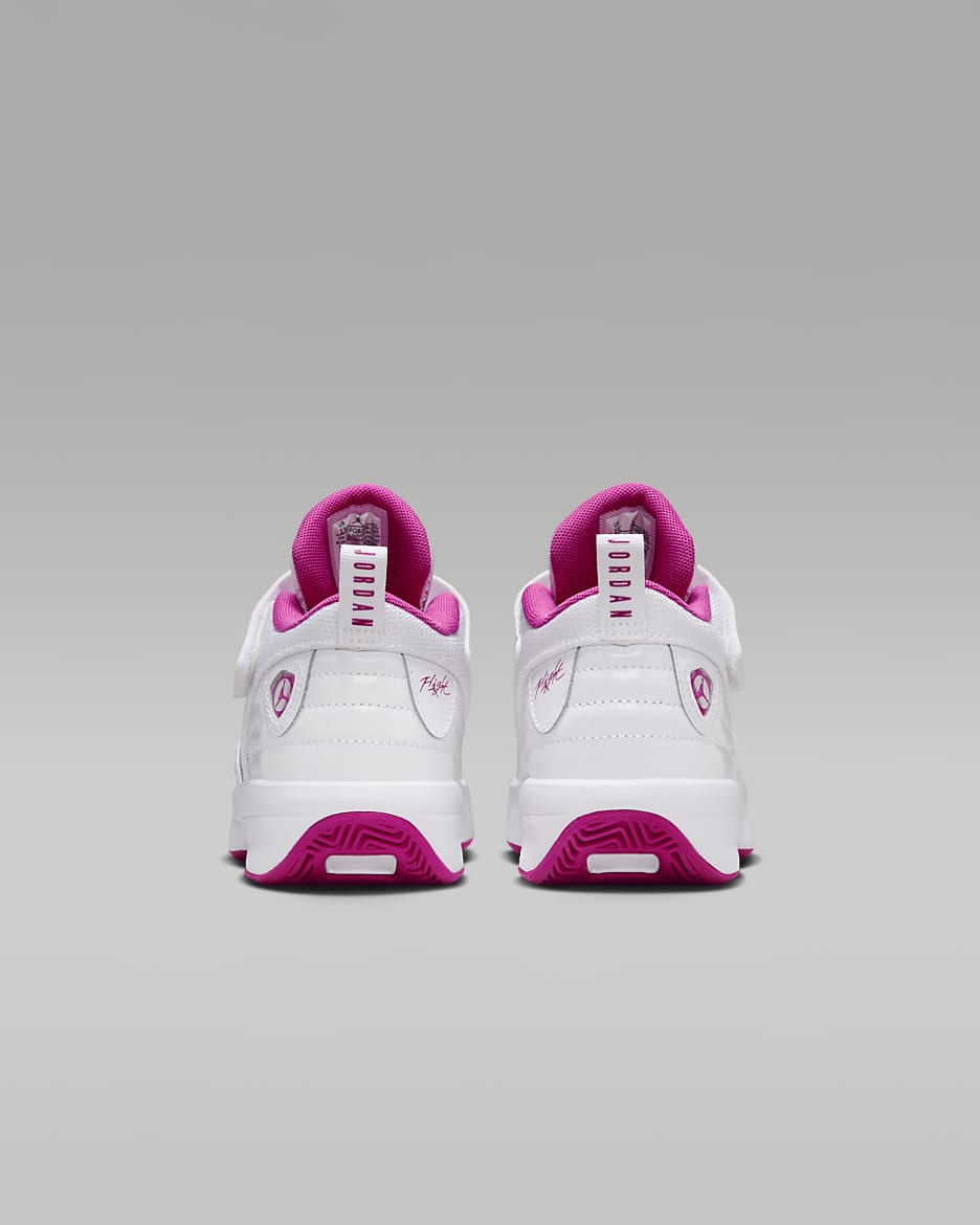 Jordan Max Aura 6 Younger Kids' Shoes - White/Fire Pink