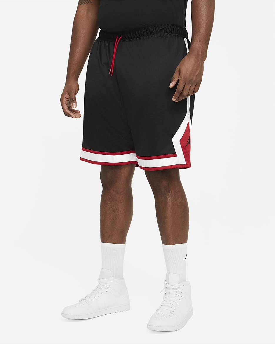 Shorts Diamond Jordan Jumpman – Uomo - Nero/Gym Red/Bianco/Nero