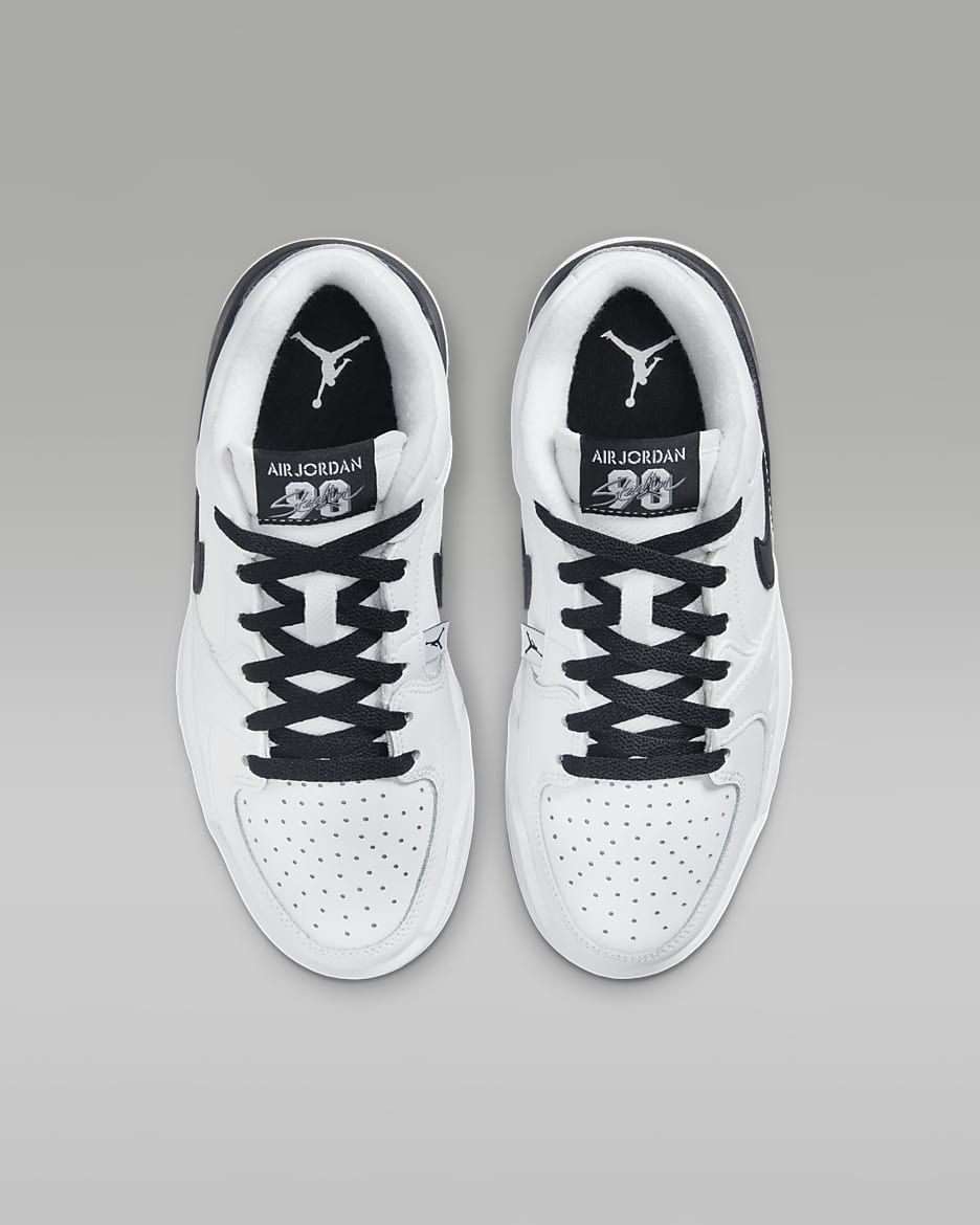 Jordan Stadium 90-sko til større børn - hvid/Cool Grey/sort