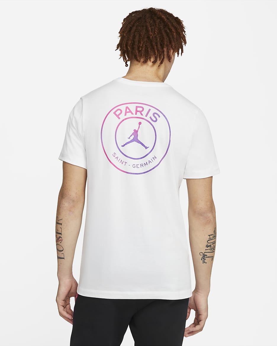 Paris Saint-Germain Logo T-skjorte til herre - Hvit