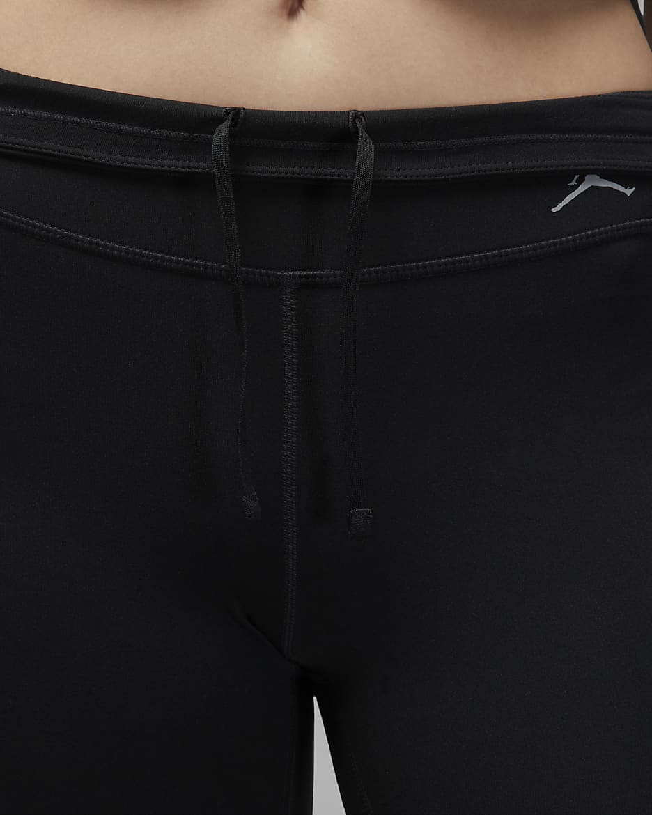 Jordan Sport Legging met logo voor dames - Zwart/Stealth