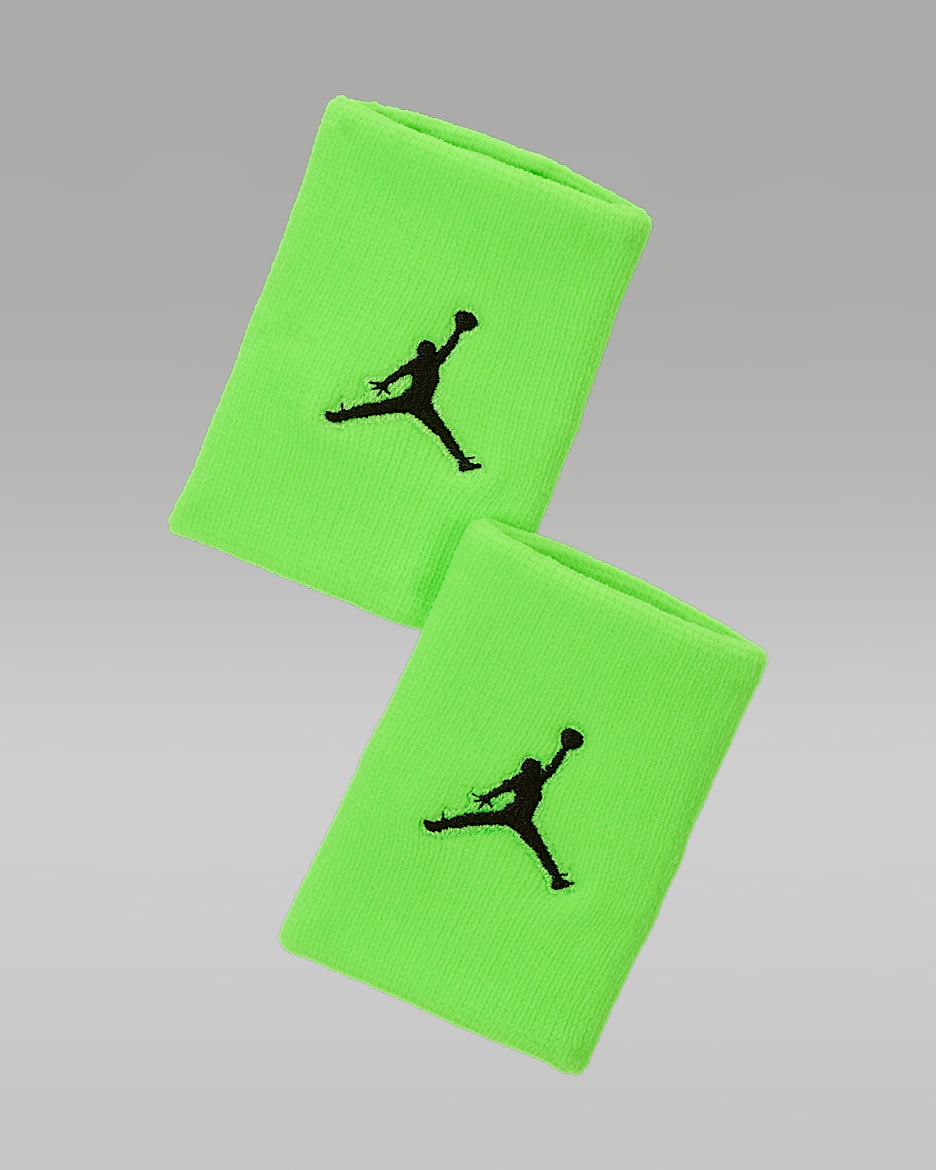Muñequeras Jordan Jumpman - Verde eléctrico