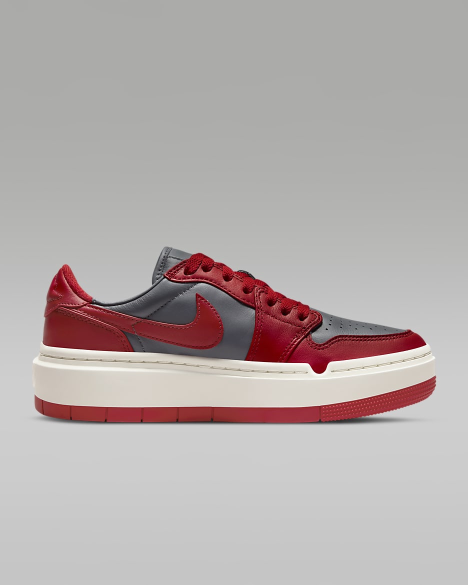 Air Jordan 1 Elevate Low Women's Shoes - Dark Grey/Sail/Varsity Red