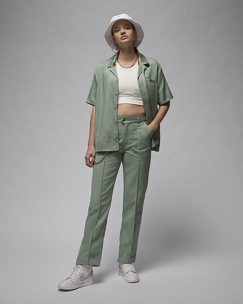 Jordan Pantalón de tejido Woven - Mujer - Jade Smoke