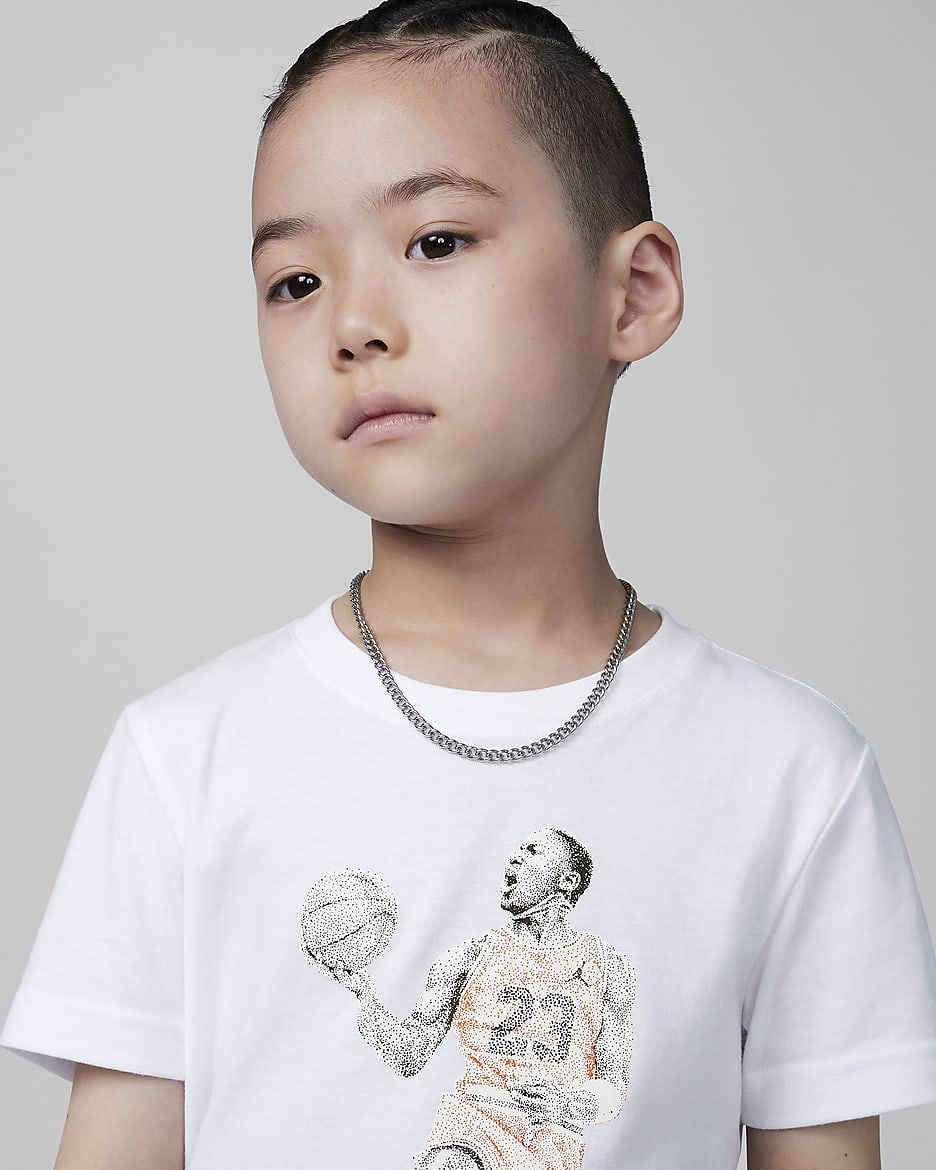 Air Jordan Little Kids' Dots Graphic T-Shirt - White