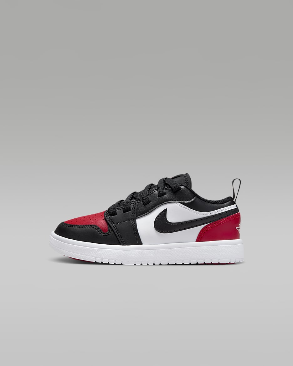 Jordan 1 Low Alt Younger Kids' Shoes - White/Varsity Red/White/Black