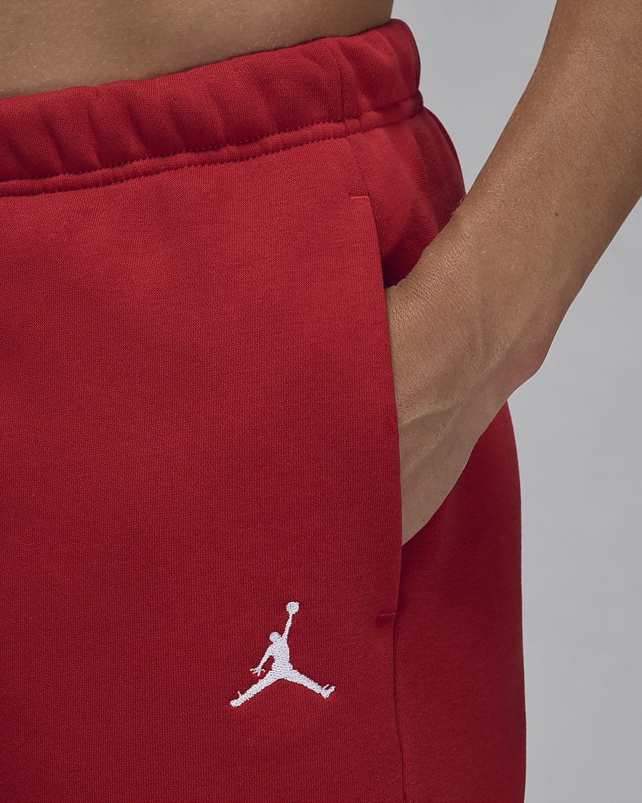 Shorts Jordan Brooklyn Fleece – Donna - Gym Red/Bianco