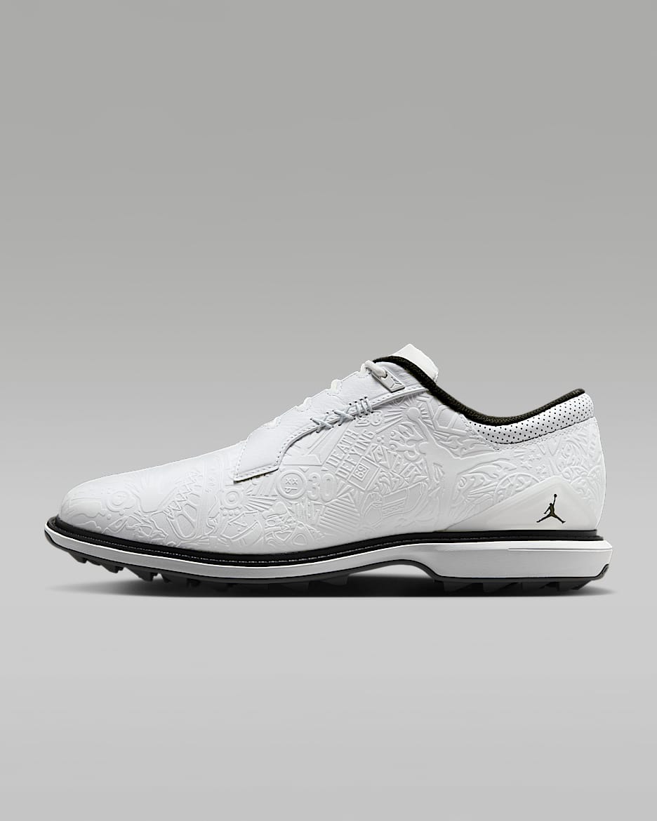 Jordan ADG 5 Golf Shoes (Wide) - White/Black/Pure Platinum/Iron Grey