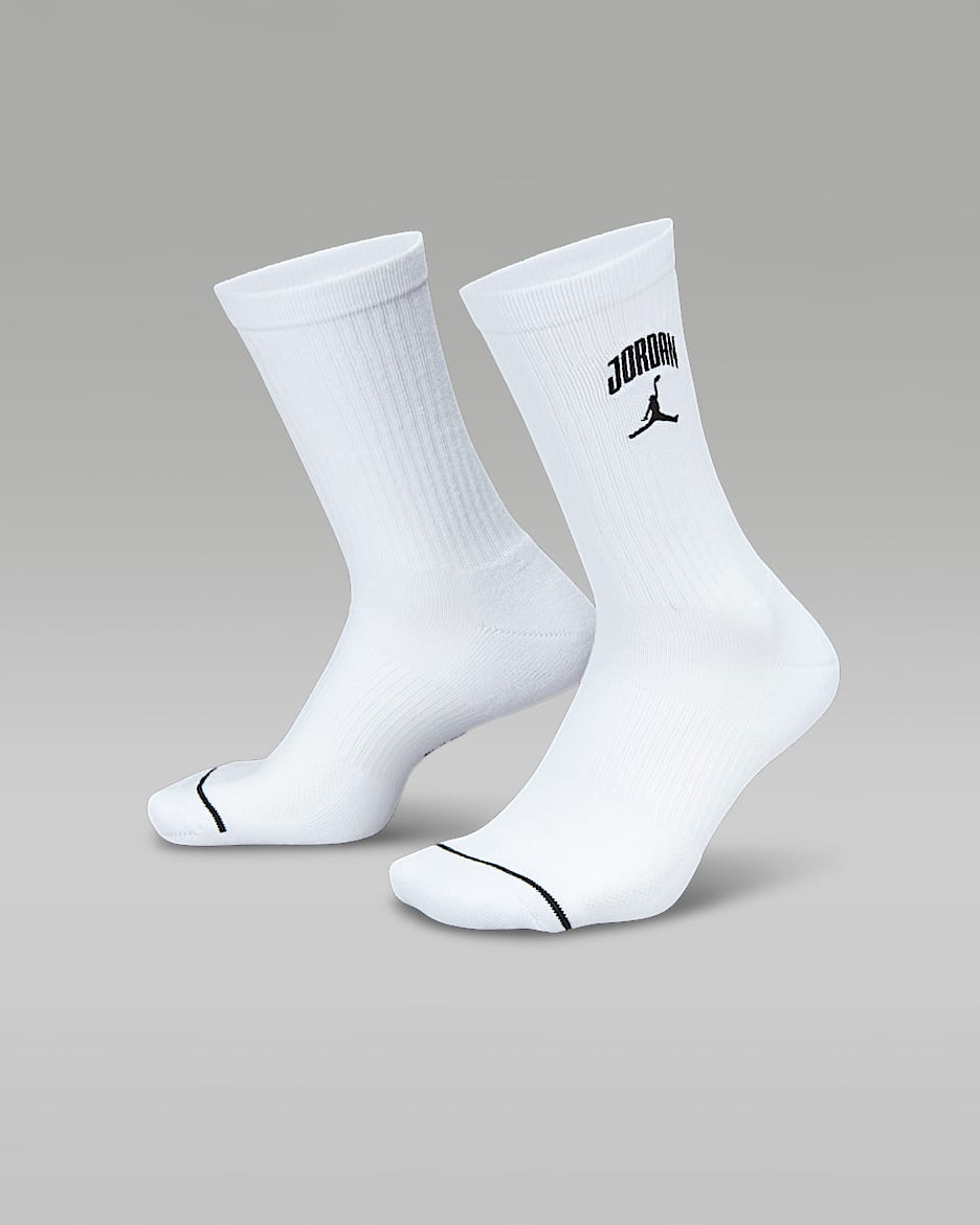 Jordan Everyday crew sokken (1 paar) - Wit/Zwart