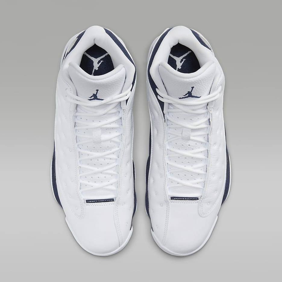 Air Jordan 13 Retro "White and Midnight Navy" 鞋款 - 白色/Gum Light Brown/Midnight Navy