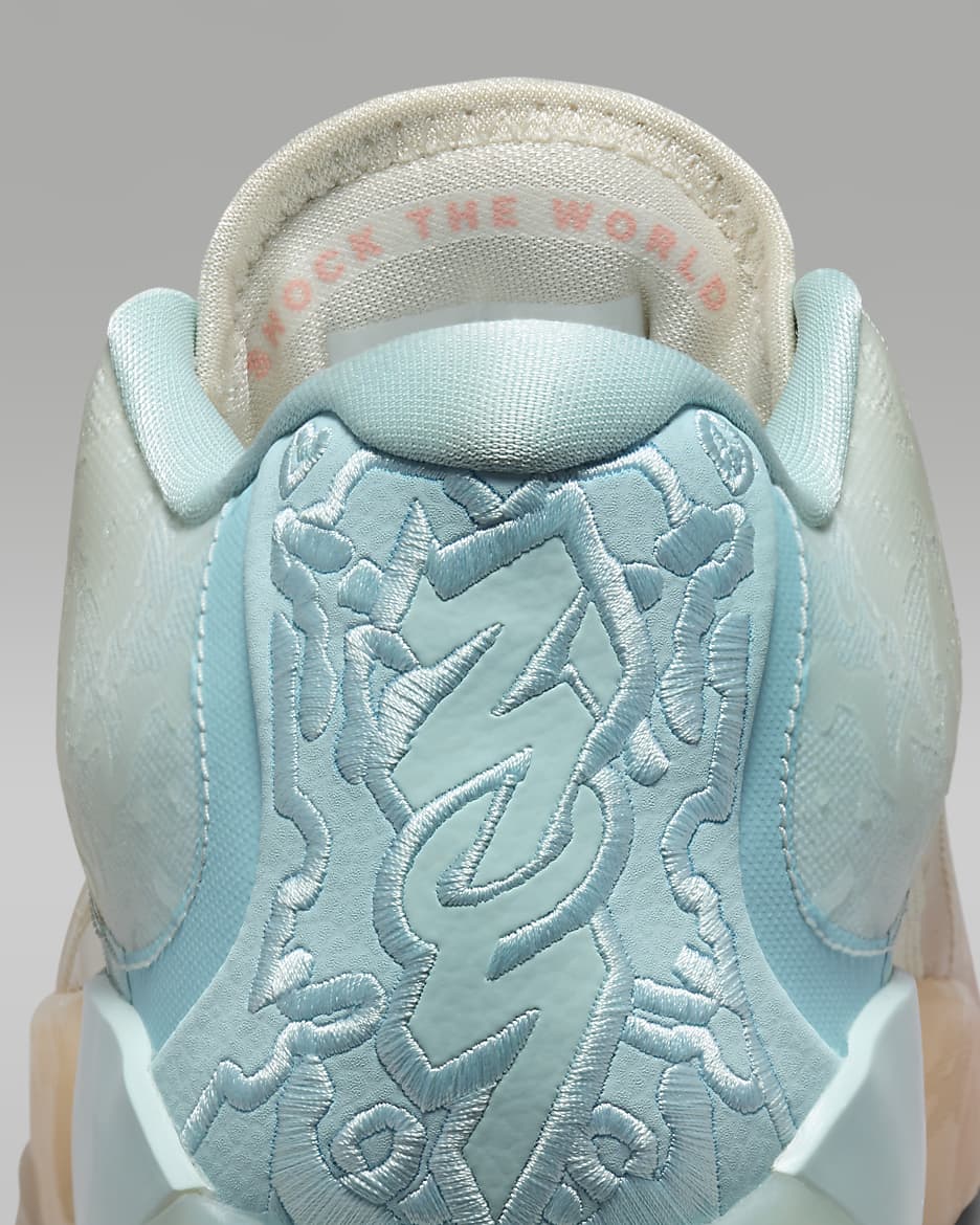 Zion 3 'Rising' PF Basketball Shoes - Bleached Coral/Pale Ivory/Glacier Blue/Crimson Tint