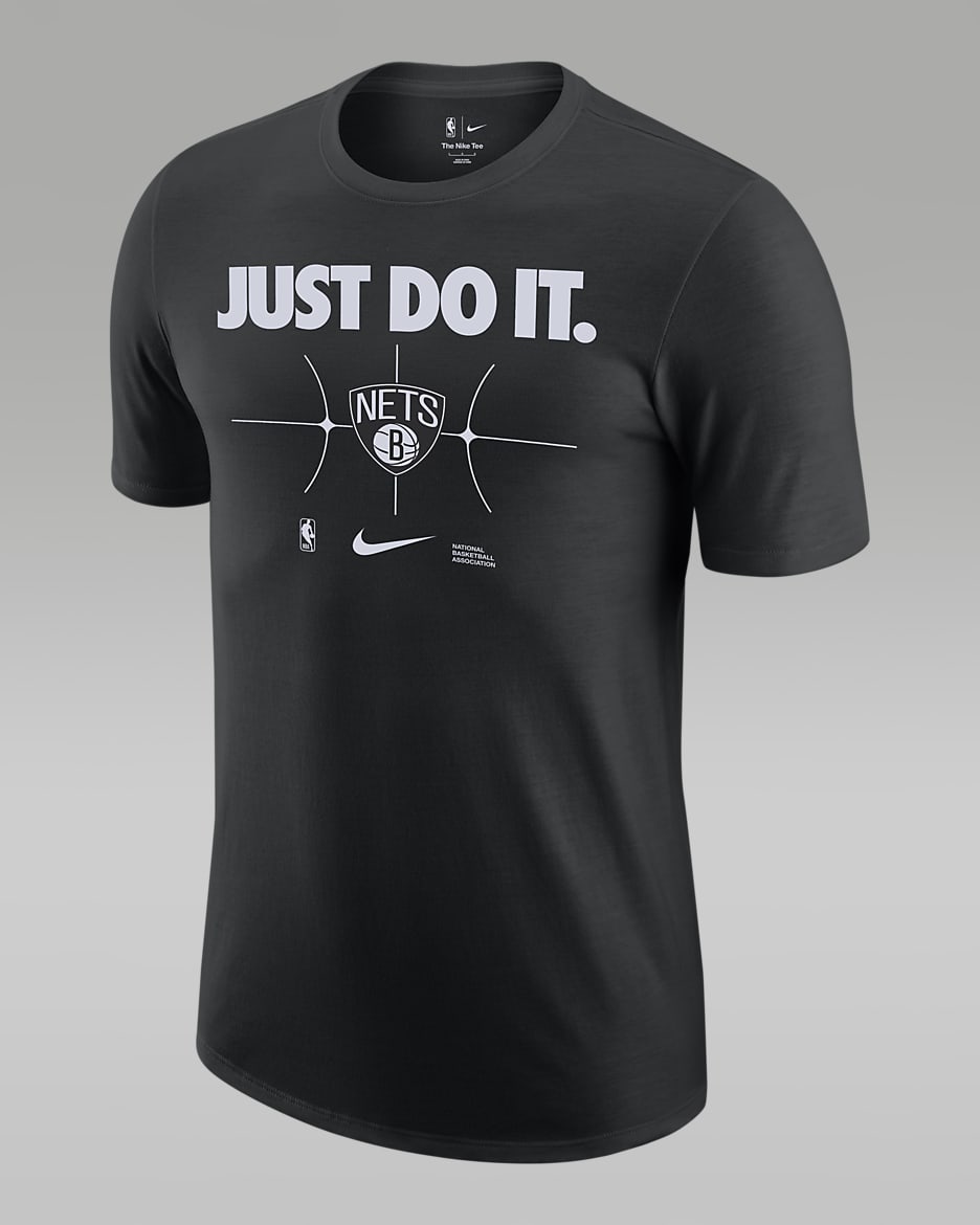 Brooklyn Nets Essential Nike NBA-T-Shirt für Herren - Schwarz