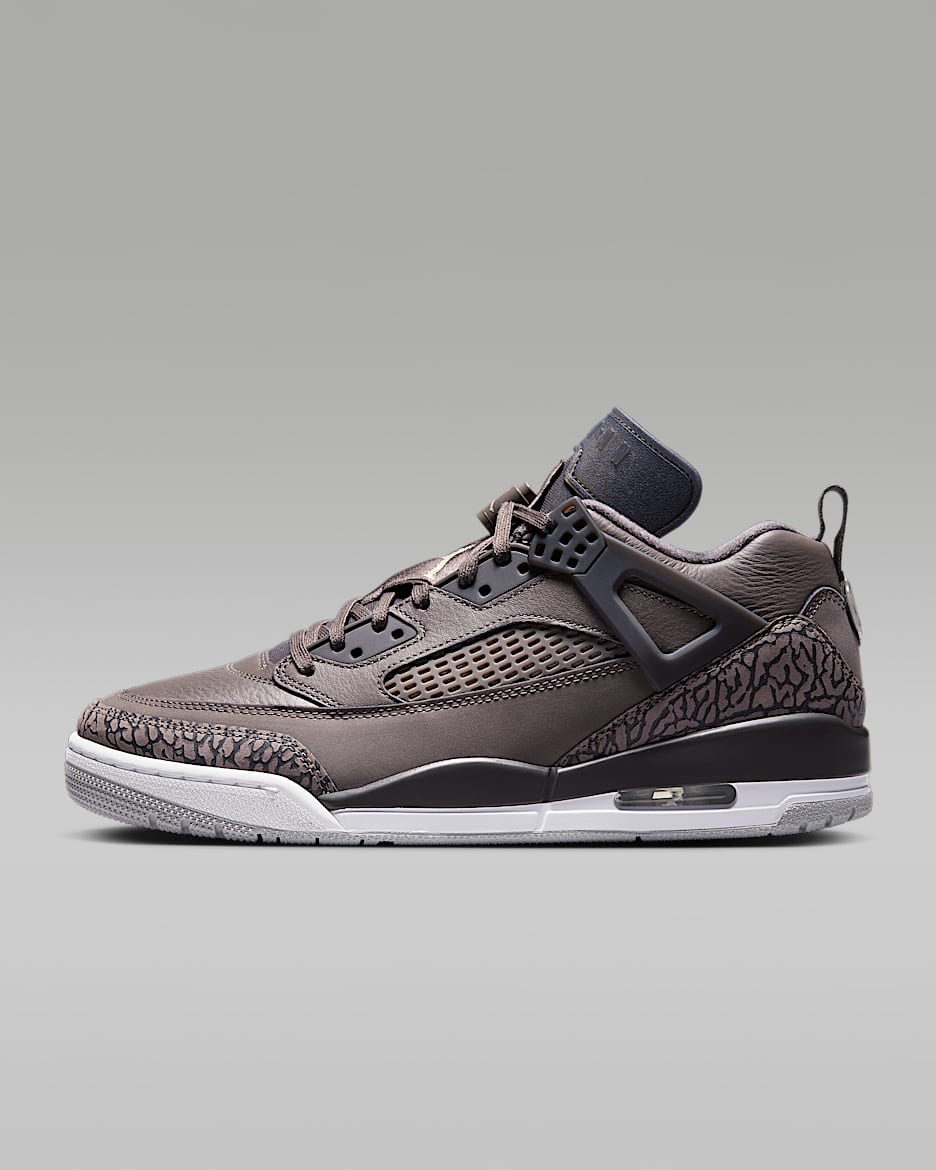 Jordan Spizike Low-sko til mænd - Cave Stone/Anthracite/Medium Ash/Rattan