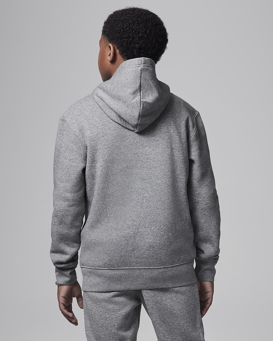 Jordan MJ Brooklyn Fleece-Hoodie (ältere Kinder) - Carbon Heather