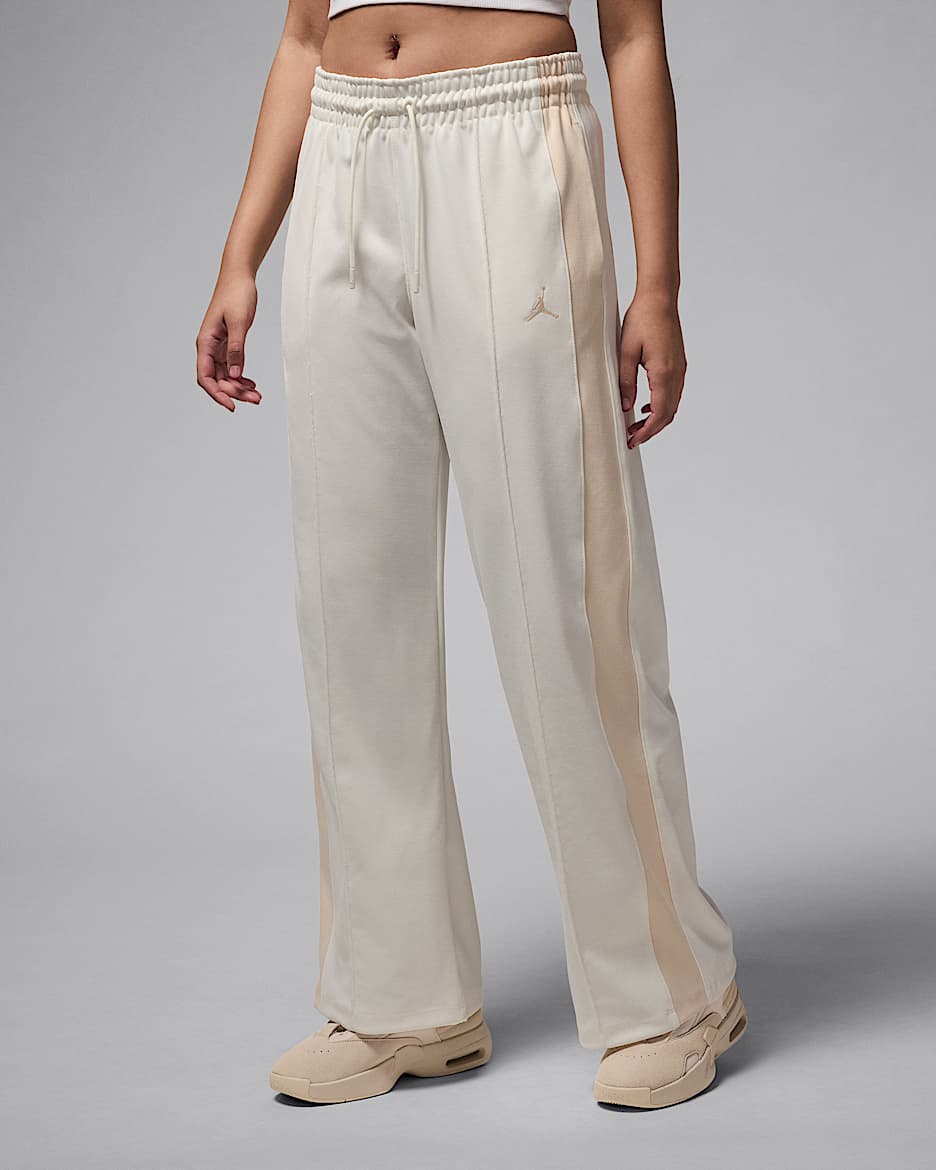 Jordan Women's Knit Tracksuit Bottoms - Sail/Legend Light Brown/Legend Light Brown