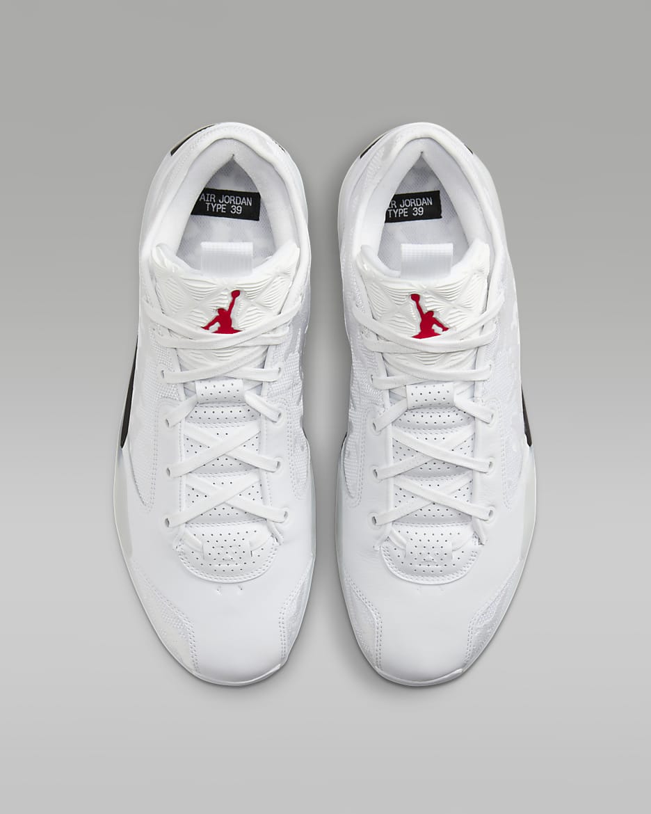 Air Jordan XXXIX "Sol" Basketball Shoes - White/Black/University Red