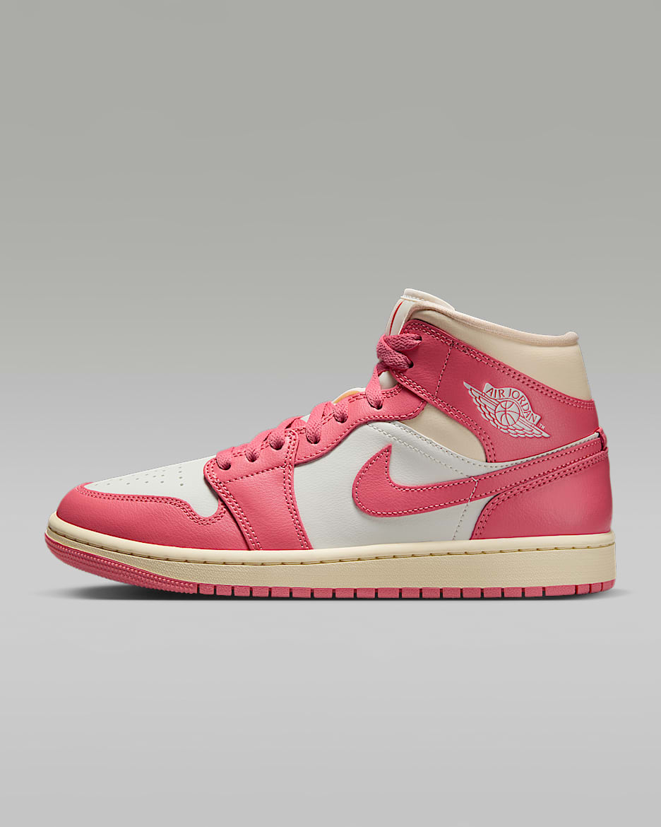 Dámské boty Air Jordan 1 Mid - Sail/Guava Ice/Muslin/Pink Salt