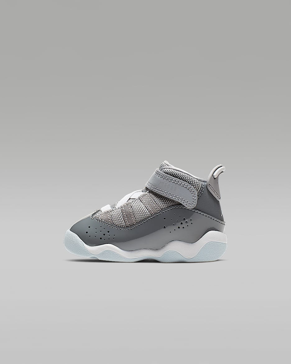 Jordan 6 Rings Baby/Toddler Shoes - Cool Grey/Wolf Grey/White