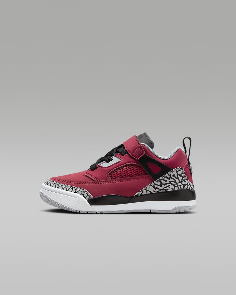 Jordan Spizike Low Little Kids' Shoes - Gym Red/Wolf Grey/Cool Grey/Black