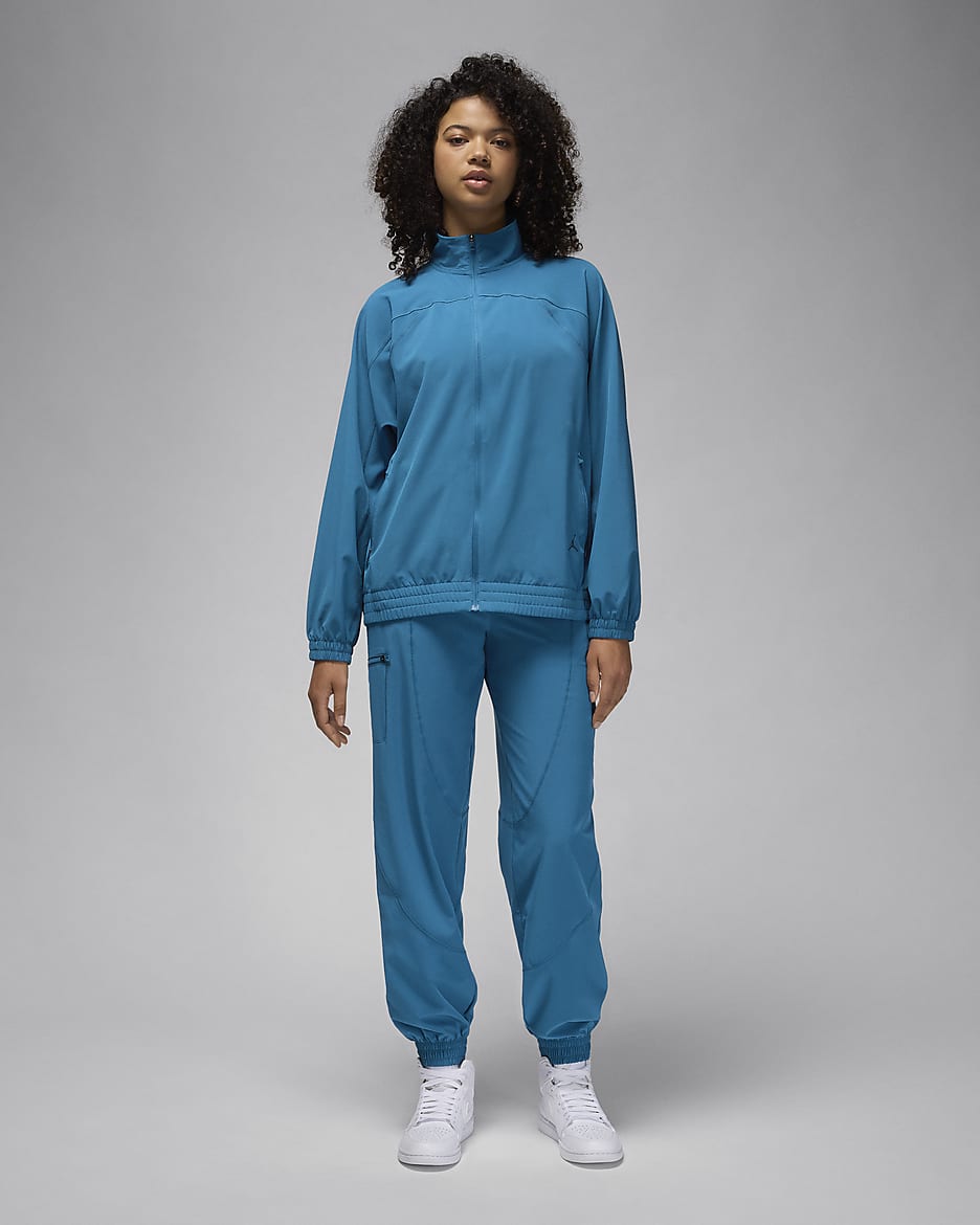 Chamarra de tejido Woven Dri-FIT para mujer Jordan Sport - Azul industrial/Azul fuerza